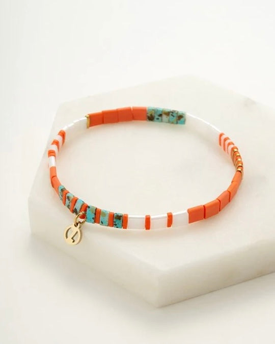 Tile Bracelet Coral