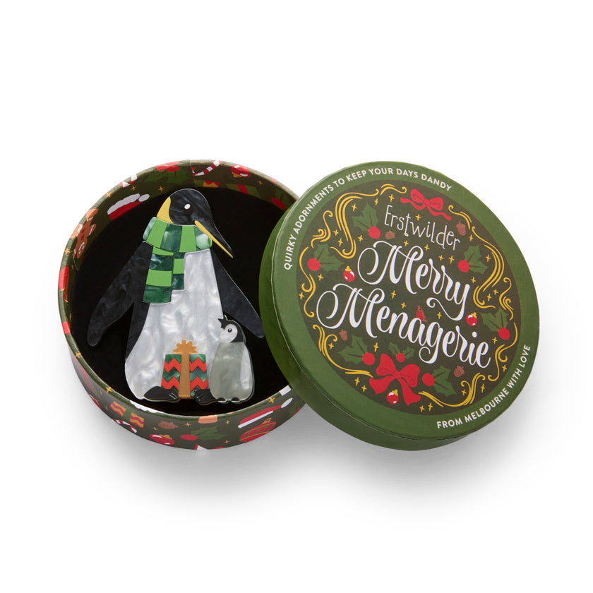 Erstwilder Paddy & Pip die Pinguine Brosche