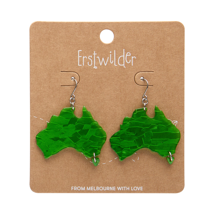 Australia Drop Earrings Green