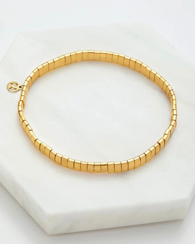 Tile Bracelet Gold