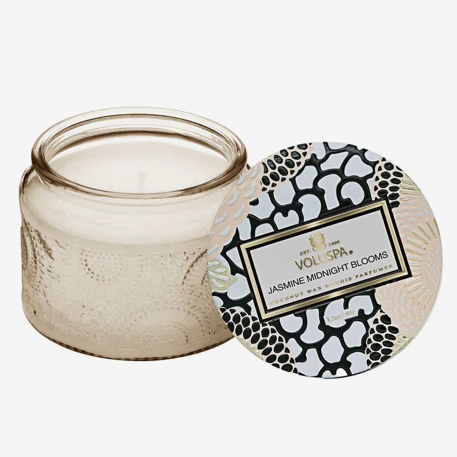 Voluspa Jasmine Midnight Blooms Petite Candle