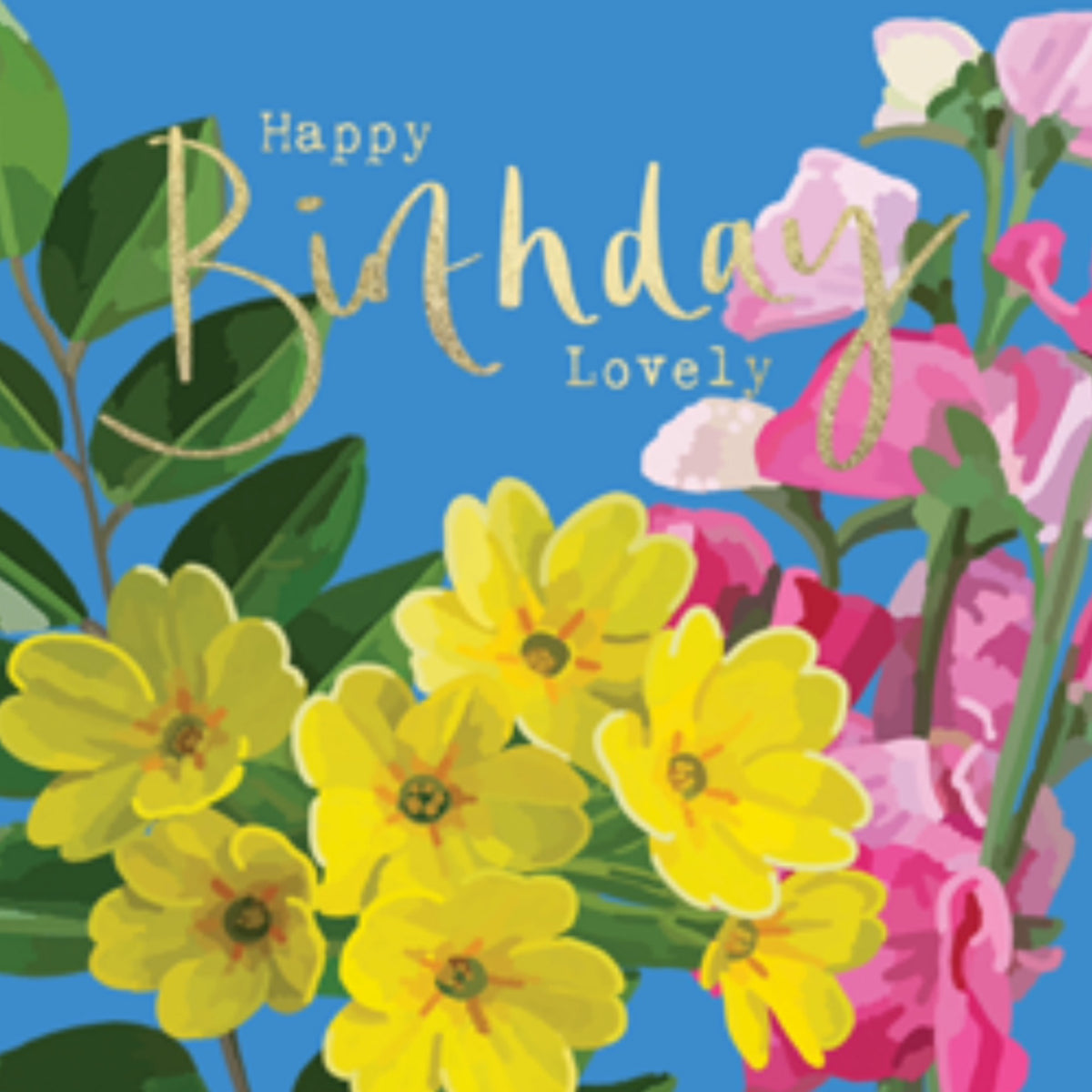 Sarah Kelleher Happy Birthday Lovely Summer Florals Card