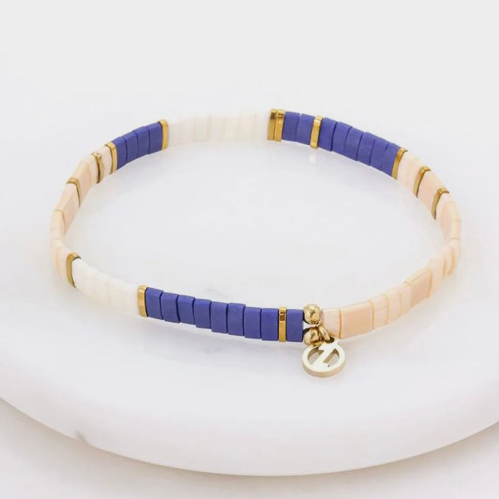 Tile Bracelet Pacific/Gold