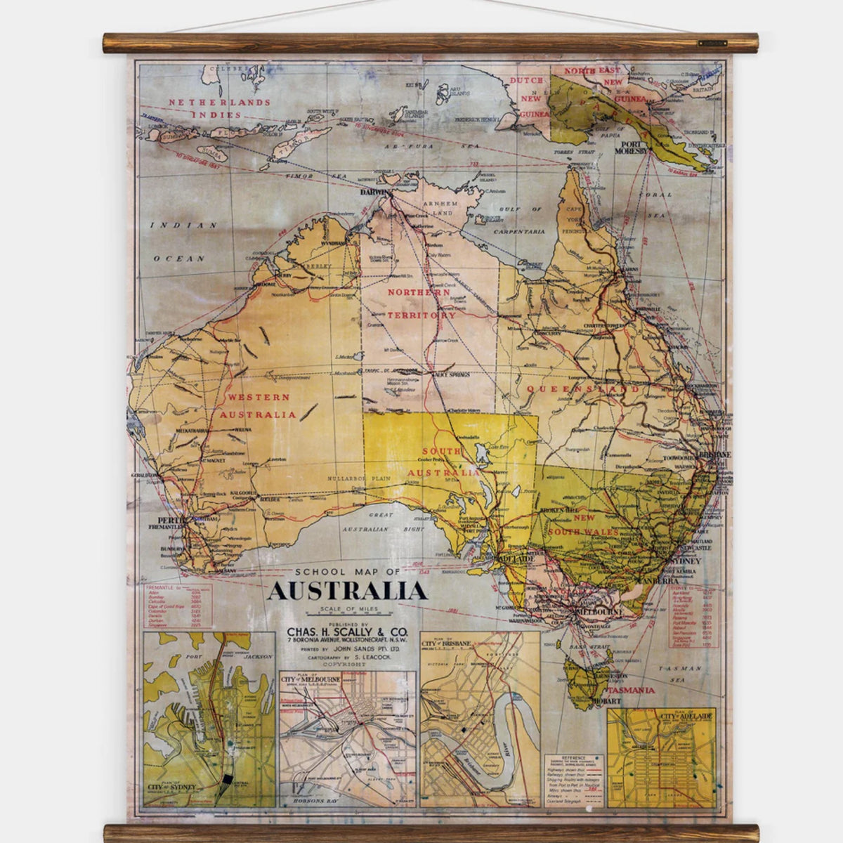 Erstwhile Australia School Map