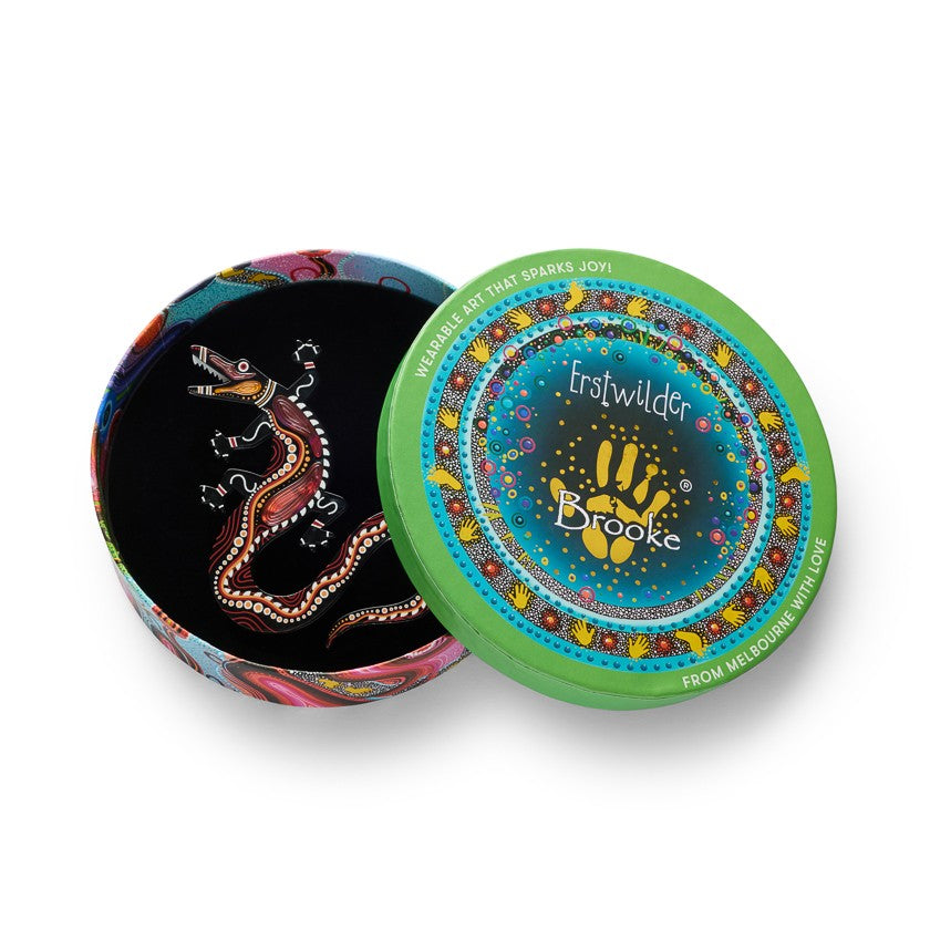 Brooke Sutton Yurtu Yurtu (Crocodile) Brooch