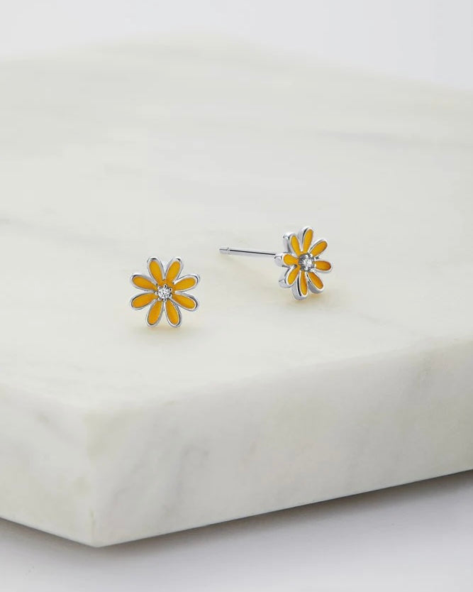 Ohrstecker Gänseblümchen – Gelb