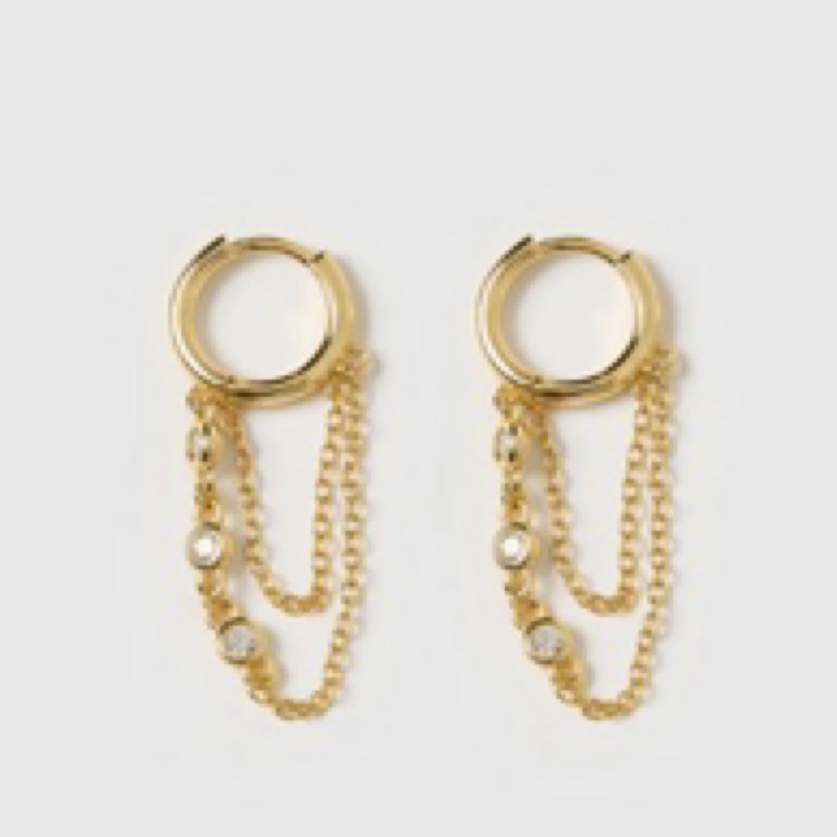Gold Amaretto Huggie Earrings by Arms of Eve