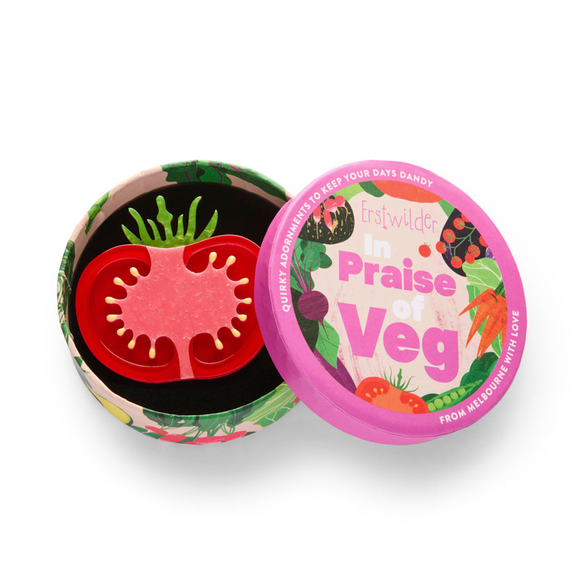Erstwilder Tomato Time Brooch