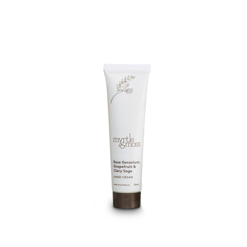 Myrtle and Moss Hand Cream Rose Geranium, Grapefruit and Clary Sage