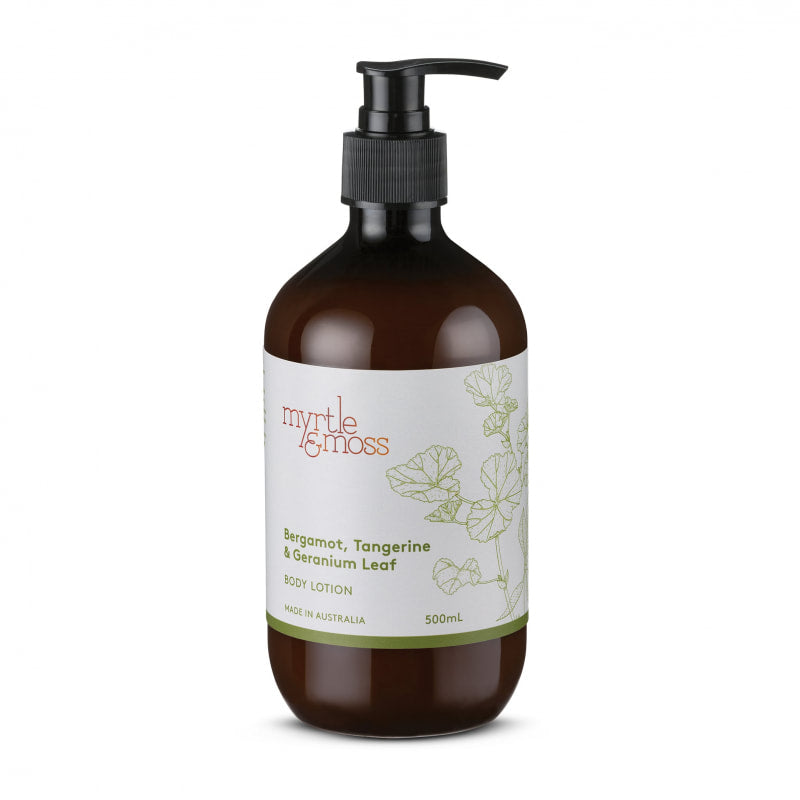 Myrtle and Moss Body Lotion - Bergamot, Tangerine and Geranium Leaf