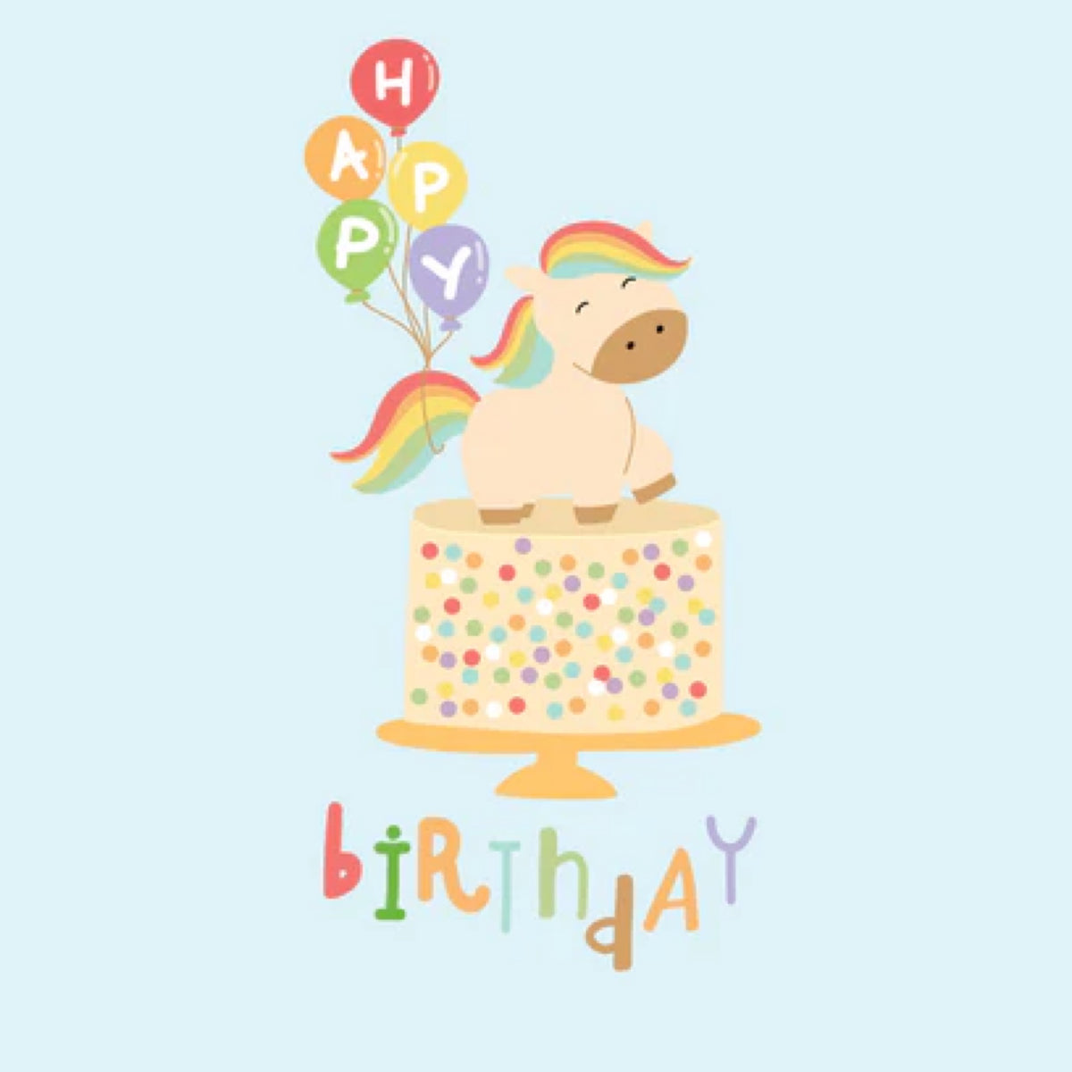 Happy Birthday - Horse