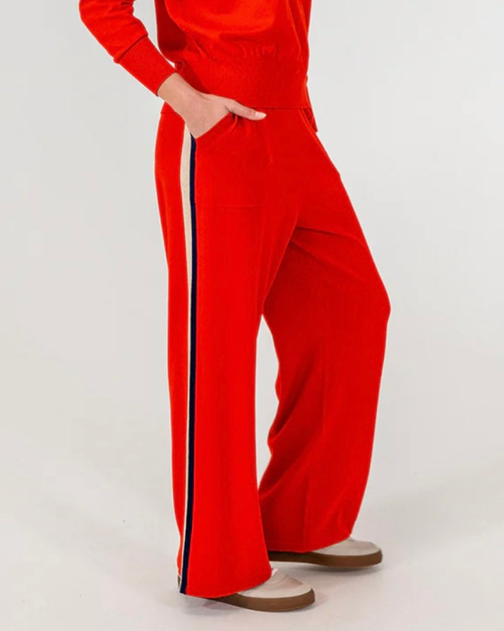 Arlington Milne Blake Lounge Speed Stripe Lounge Pant Poppy Sport