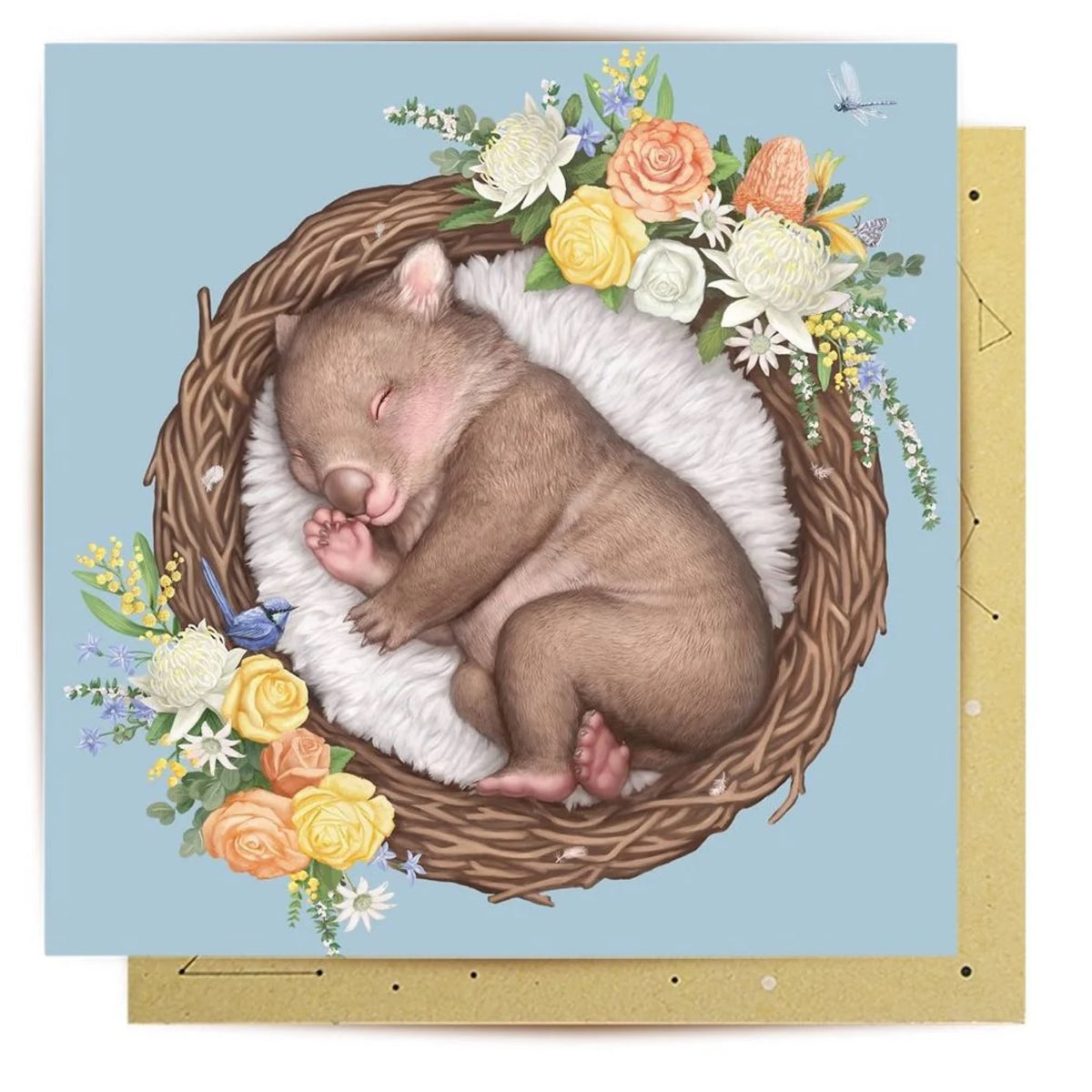 La La Land Verschachtelte Baby Wombat Karte