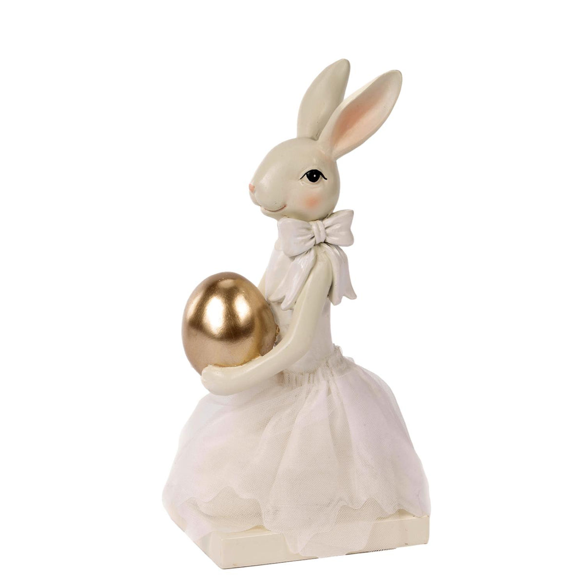 21cm Sitting Bunny with Egg