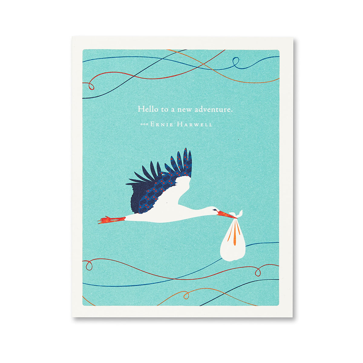 Hello To A New Adventure – Positively Green New Baby Card 6857