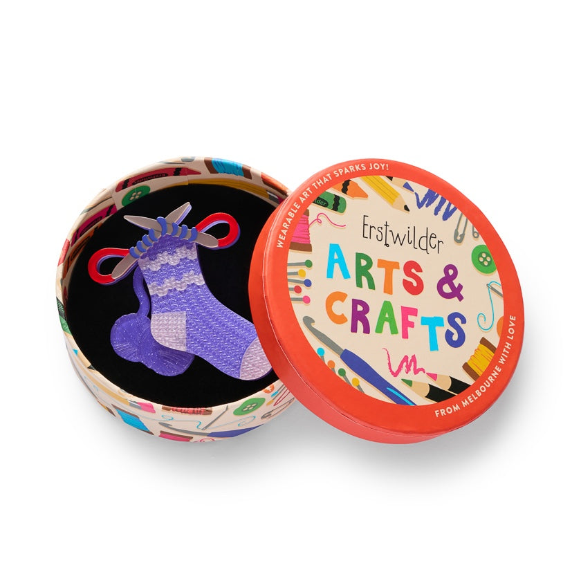 Erstwilder Sock it to Me Brooch