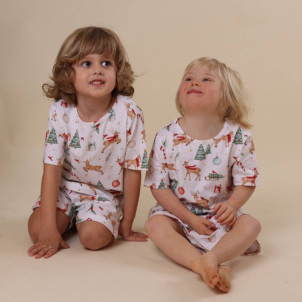 Prancer & Friends Organic Kids PJ Set: Size 6