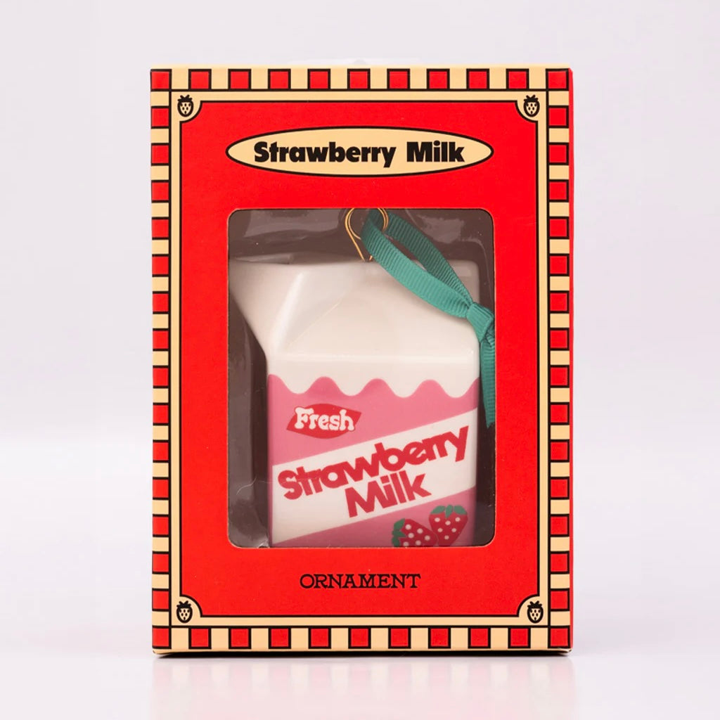 ban.do Strawberry Milk Ornament