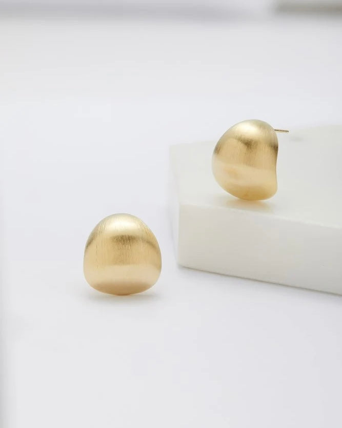 Taliah Earrings Brushed Gold
