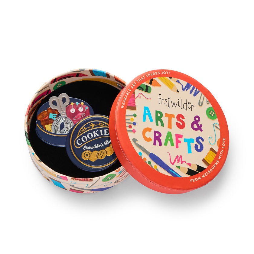 Erstwilder Cookie Tin Secrets Brooch