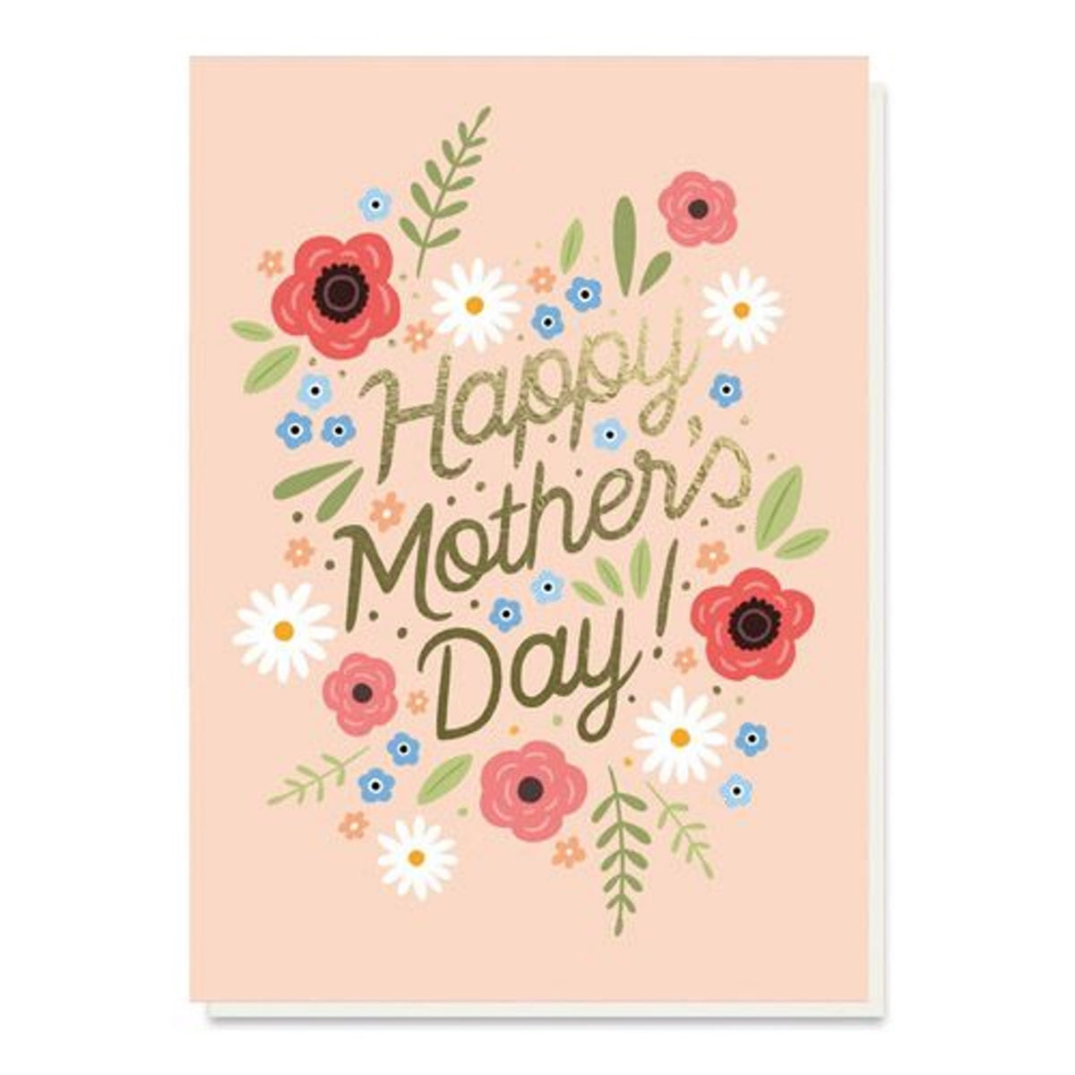 Happy Mother’s Day Peach Floral Card