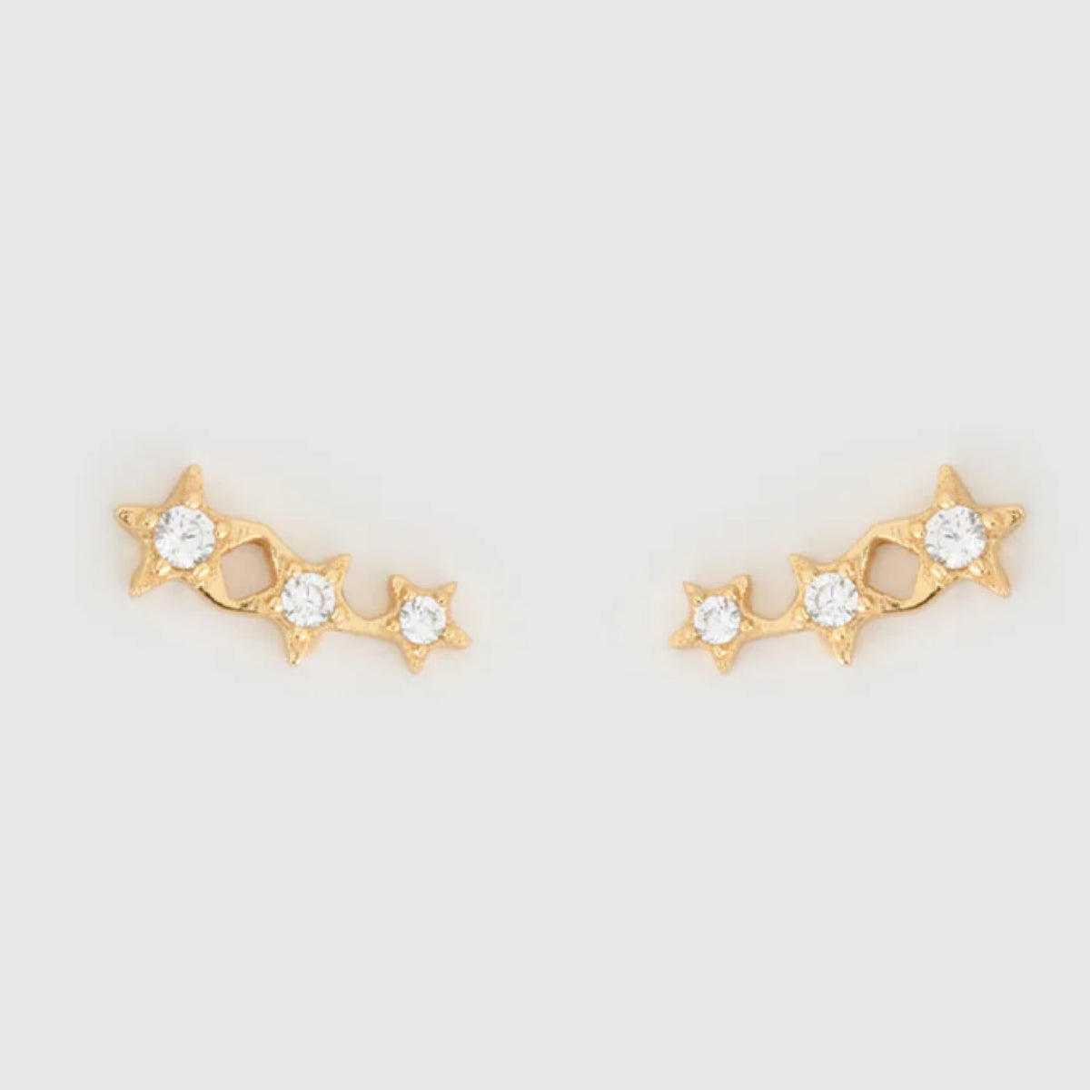 Astra Triple Star Earrings
