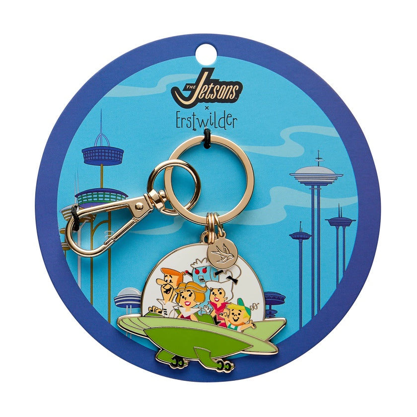 Erstwilder The Jetsons Aerocar Enamel Key Ring