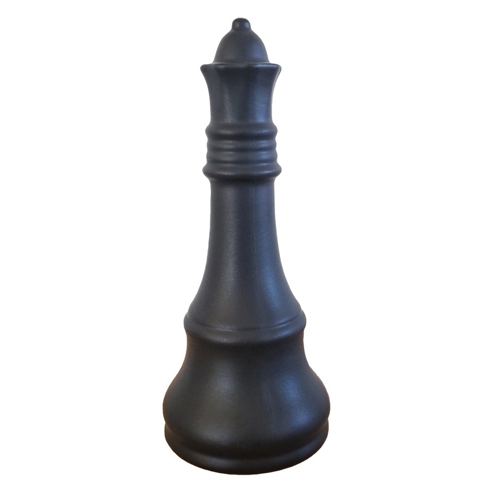 Black Ceramic Queen Chess Piece