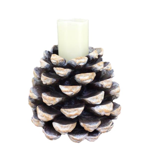 Large Resin Pinecone Candle Holder GSI002