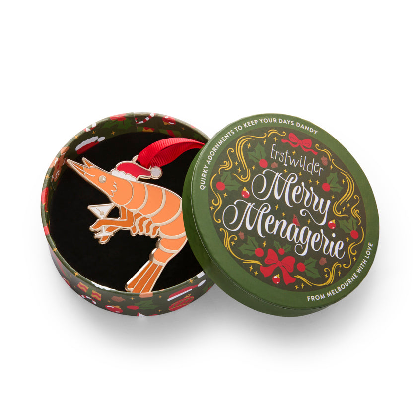 Erstwilder Pascal the Prawn Enamel Ornament