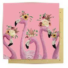 La La Land Mini Card Flamingo Ladies MC-HG05