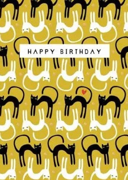 Pretty in Print Cat mini card 6140