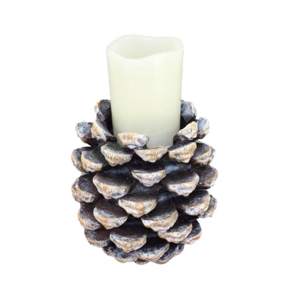 Small Resin Pinecone Candle Holder GSI001