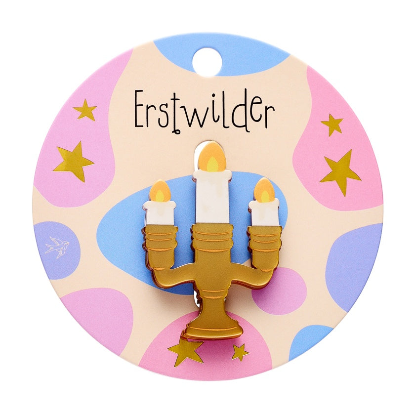 Erstwilder X Pete Cromer Candelabra Simplified Mini Brooch