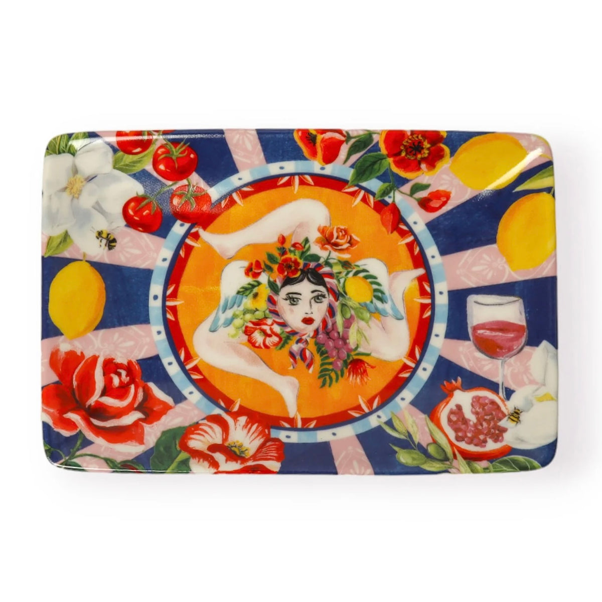 Rectangle Trinket Tray Italian Summer CN-LL15