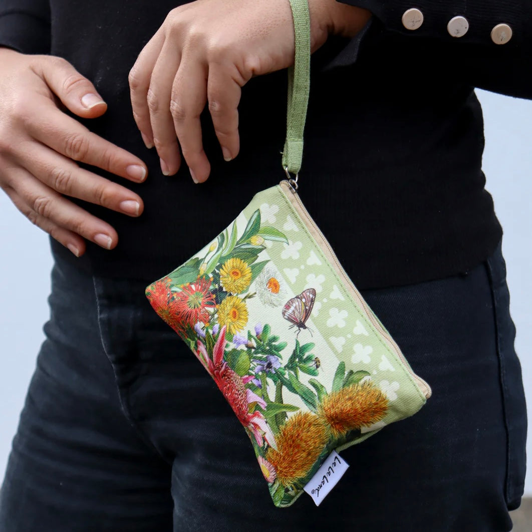 La La Land Coin Purse Botanical Blooms Flowers