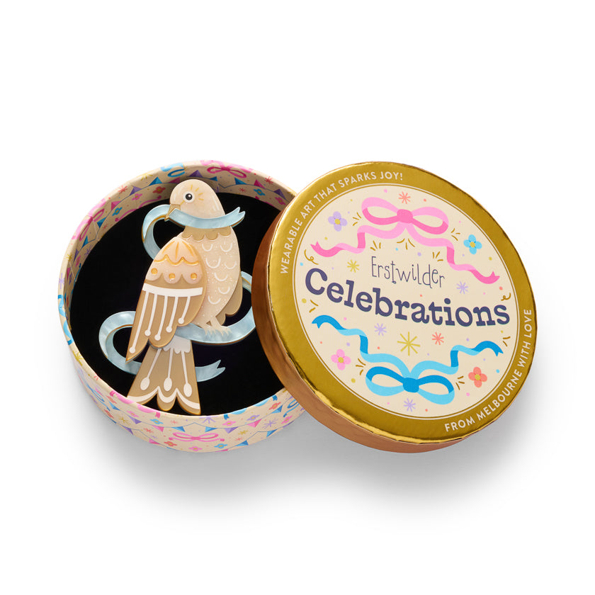 Erstwilder Blue Ribbon Days Brooch