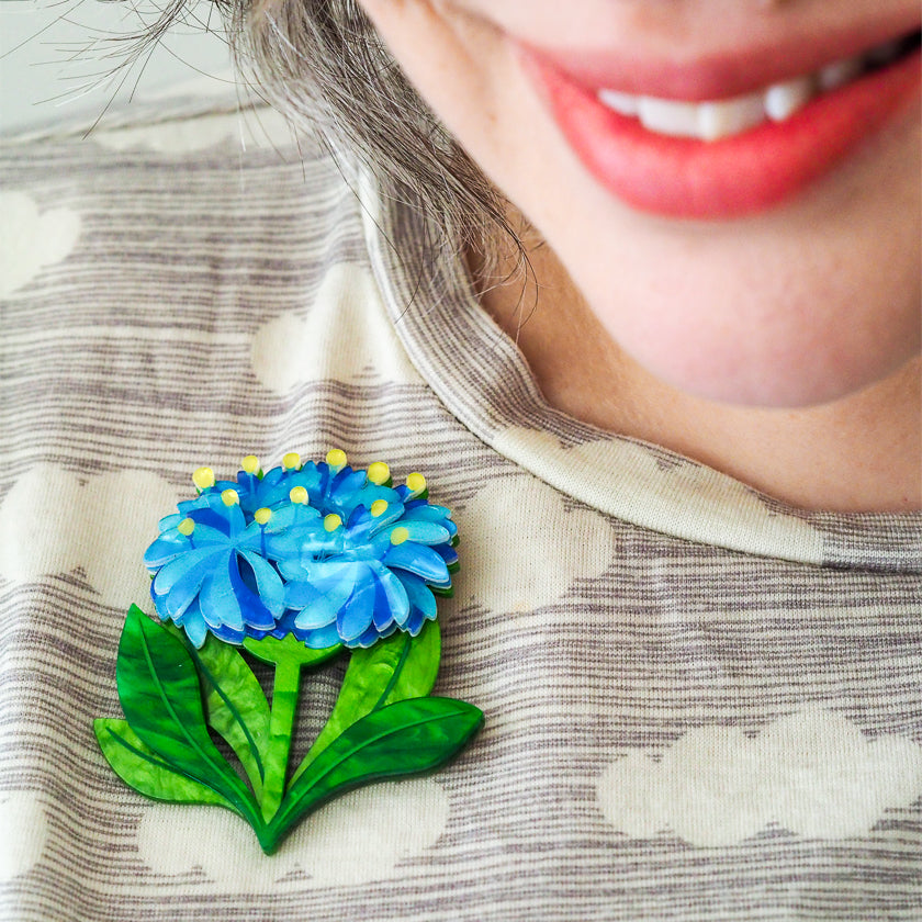 Erstwilder Blue Pin-Custhion Brooch