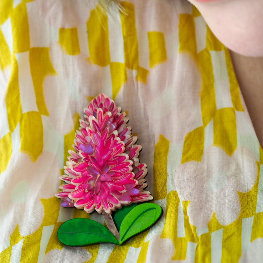 Erstwilder Pink Mulla Mulla Brooch