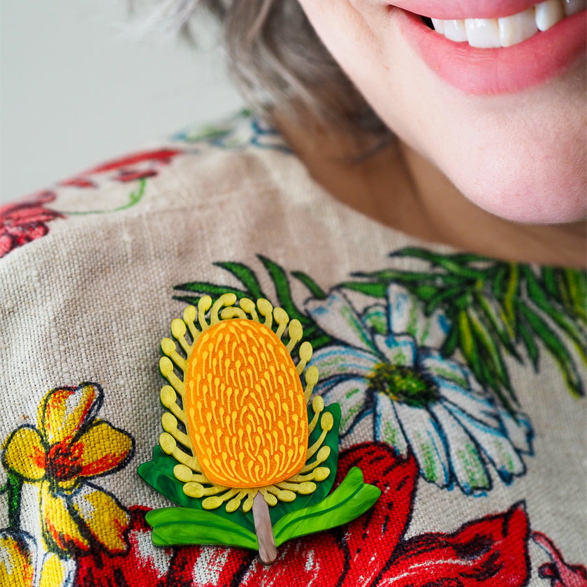 Erstwilder Mountain Banksia Brooch
