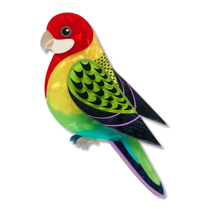 Erstwilder Eastern Rosella Brooch