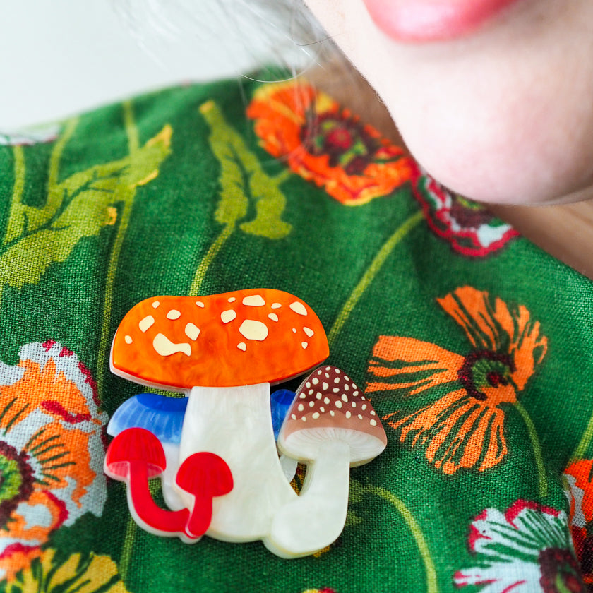 Erstwilder Native Mushroom Medley Brooch