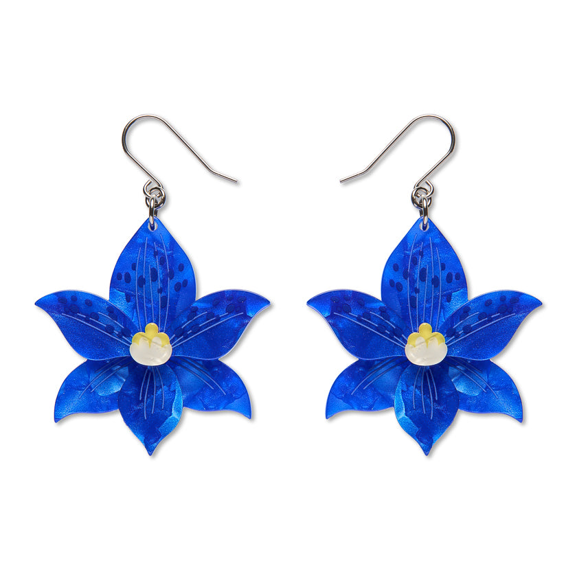 Erstwilder Spotted Sun-Orchid Drop Earrings