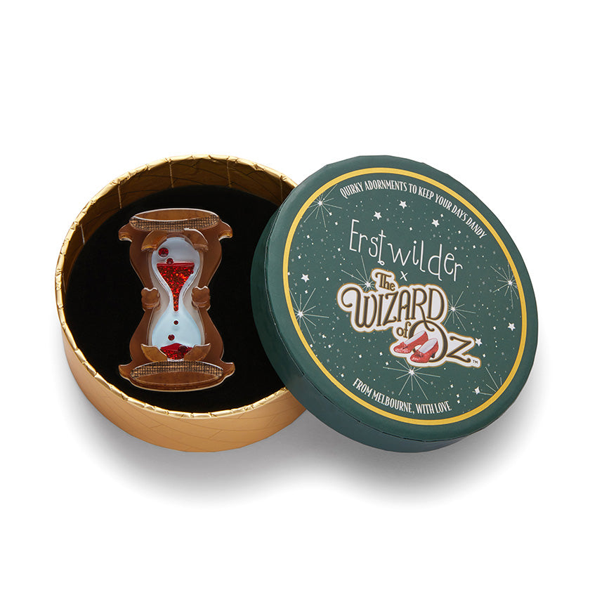 Erstwilder The Wizard of Oz Hourglass Brooch