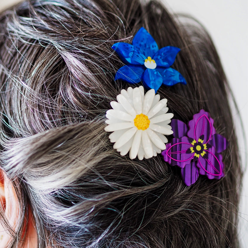 Erstwilder Assorted Flowers Hair Clips - 3 Piece