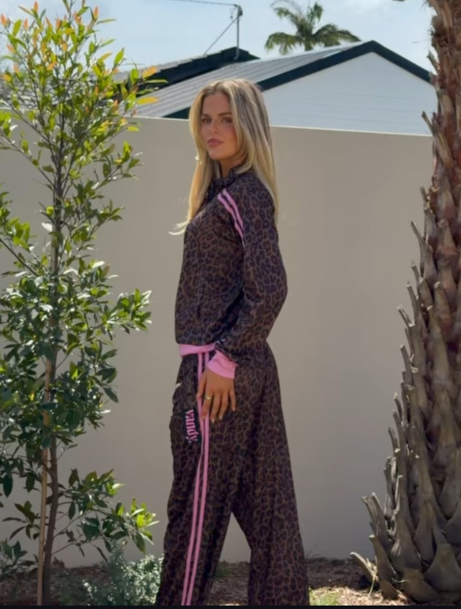 Le Leopard Mesh Zip Jacket - Lilac - COMING SOON