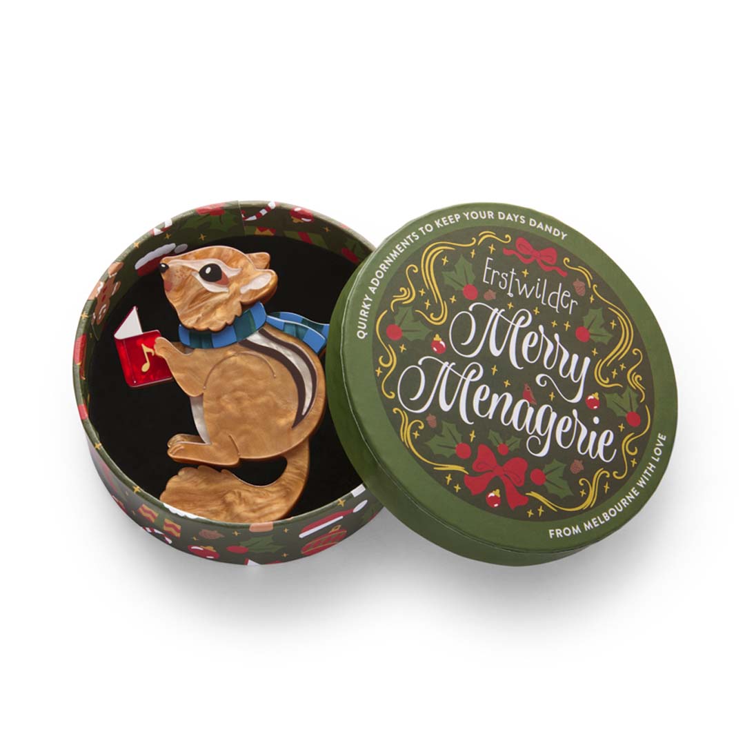 Erstwilder Charlie The Chipmunk Brooch