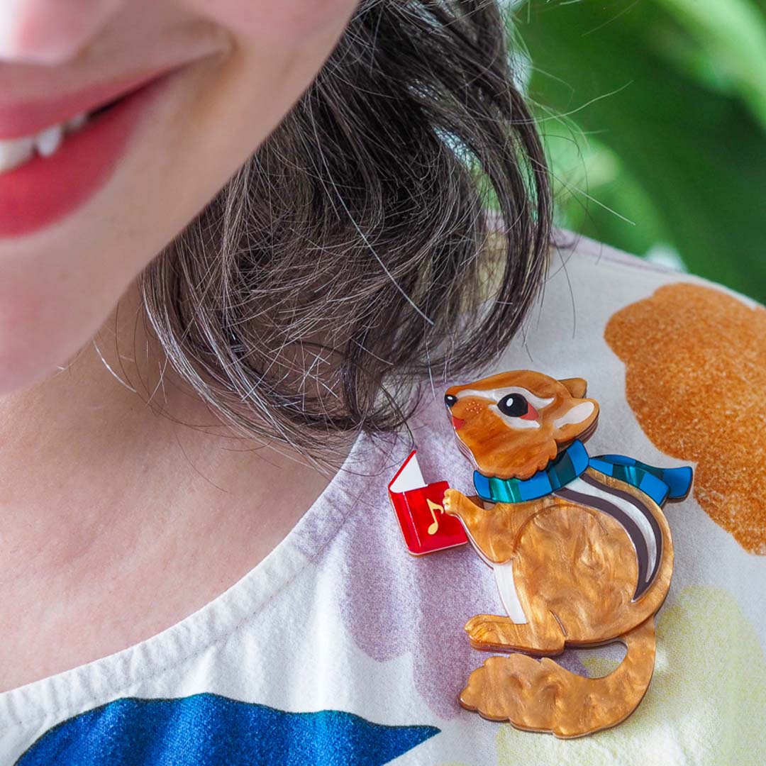 Erstwilder Charlie The Chipmunk Brooch
