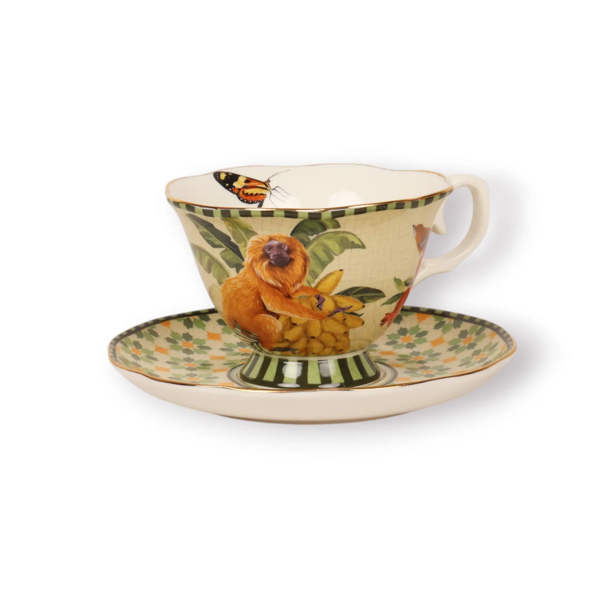 Tea Cup and Saucer Brazilian Summer