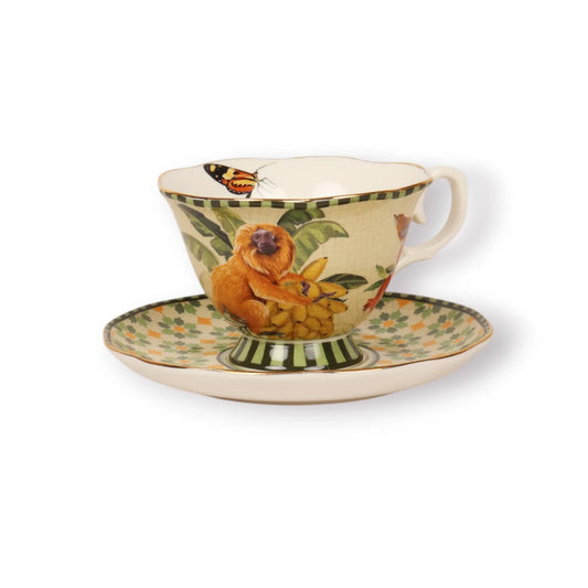 Tea Cup and Saucer Brazilian Summer